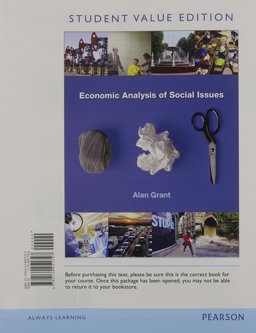 Economic Analysis of Social Issues, Student Value Edition