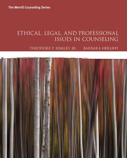 Ethical, Legal, and Professional Issues in Counseling 5th 9780134061641 Front Cover