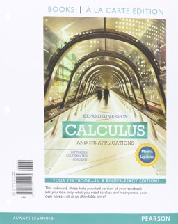 Calculus and Its Applications Expanded Version Media Update Books a la Carte Edition Plus MyMathLab with Pearson EText -- Access Card Package  9780134072647 Front Cover