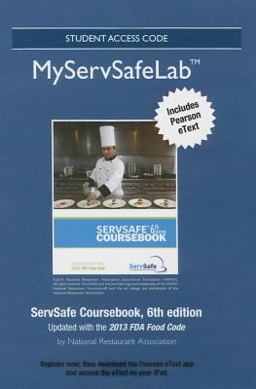ServSafe Coursebook 6th 2015 Revised  9780134092195 Front Cover