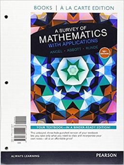 Books a la Carte Edition for a Survey of Mathematics with Applications