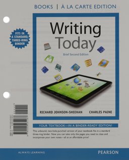 Writing Today, Brief Edition, Books a la Carte Edition Plus MyWritingLab with Pearson EText -- Access Card Package