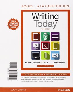 Writing Today, Books a la Carte Edition Plus MyWritingLab with Pearson EText -- Access Card Package
