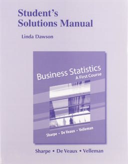 Student Solutions Manual for Business Statistics