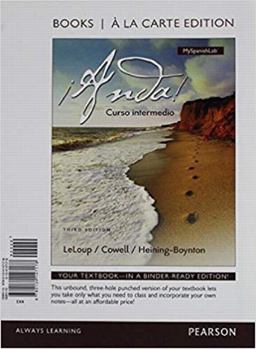 ï¿½Anda! Curso Intermedio, Books a la Carte Edition 3rd 9780134147178 Front Cover