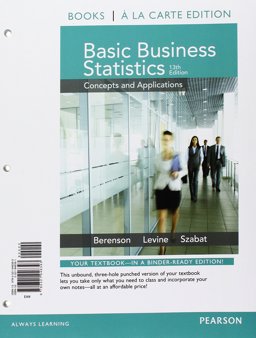 Basic Business Statistics, Student Value Edition; MyStatLab for Business Statistics -- ValuePack Access Card; PHStat for Pearson 5x7 Valuepack Access Code Card