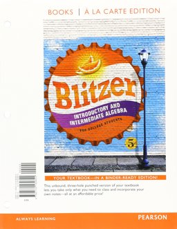 Introductory and Intermediate Algebra for College Students, Books a la Carte Edition