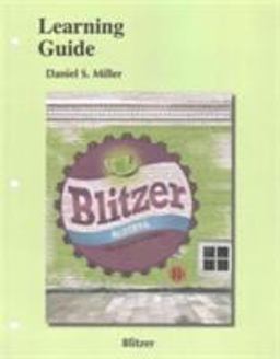 Learning Guide for Algebra for College Students