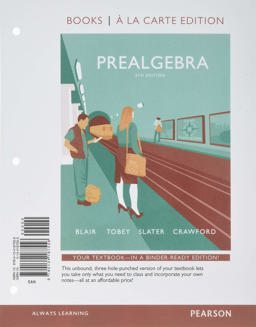 Prealgebra, Books a la Carte Edition