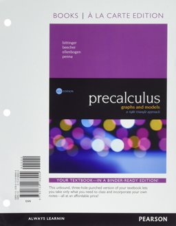 Precalculus Graphs and Models, a Right Triangle Approach, Books a la Carte Edition 6th 9780134188904 Front Cover