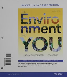 Environment and You, the, Books a la Carte Edition and Modified MasteringEnvironmentalScience with Pearson EText and ValuePack Access Card 2nd 9780134191003 Front Cover