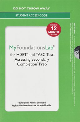 MyLab Foundational Skills Without Pearson EText for HiSET and TASC Prep--Standalone Access Card--12 Months
