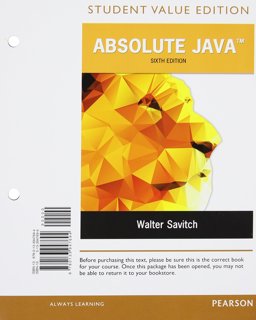 Absolute Java, Student Value Edition Plus Mylab Programming with Pearson EText -- Access Card Package