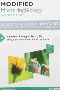Modified MasteringBiology with Pearson EText -- Standalone Access Card -- for Campbell Biology in Focus