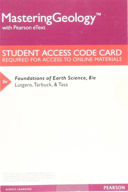 Mastering Geology with Pearson EText -- ValuePack Access Card -- for Foundations of Earth Science Mastering Geology with Pearson EText -- ValuePack Access Card -- for Foundations of Earth Science
