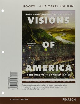Visions of America: A History of the United States Books a La Carte Edition  9780134260259 Front Cover