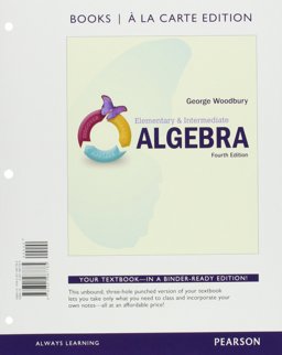 Elementary & Intermediate Algebra + Mymathlab: Books a La Carte Edition  9780134265179 Front Cover