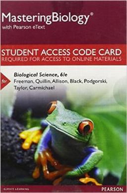 MasteringBiology with Pearson EText -- Standalone Access Card -- for Biological Science