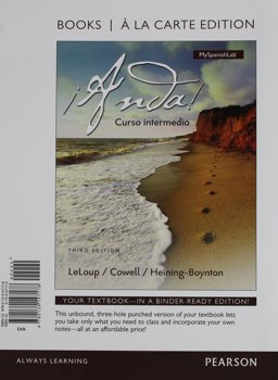 ï¿½Anda! Curso Intermedio, Books a la Carte Plus Mylab Spanish -- Access Card Package 3rd 9780134293363 Front Cover