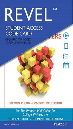 REVEL for the Prentice Hall Guide for College Writers -- Access Card