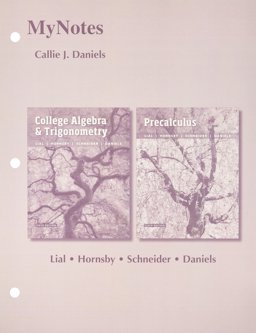 MyNotes for College Algebra and Trigonometry