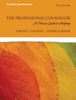 Professional Counselor A Process Guide to Helping with MyCounselingLab Without Pearson EText -- Access Card Package 7th 9780134315348 Front Cover