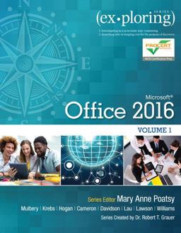 Exploring Microsoft Office 2016 Volume 1  9780134320793 Front Cover