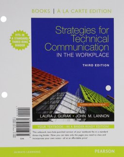 Strategies for Technical Communication in the Workplace, Books a la Carte Edition Plus MyWritingLab with Pearson EText -- Access Card Package