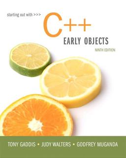 Starting Out with C++ Early Objects 9th 9780134400242 Front Cover