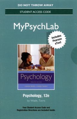 NEW Mylab Psychology with Pearson EText -- Standalone Access Card -- for Psychology