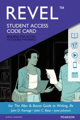 The Allyn & Bacon Guide to Writing Revel Access Card:  9780134407678 Front Cover