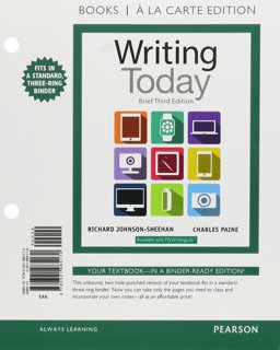 Writing Today, Brief Edition, Books Al a Carte Plus REVEL -- Access Card Package