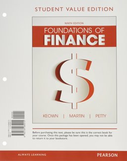 Foundations of Finance, Student Value Edition Plus MyFinanceLab with Pearson EText - Access Card Package 9th 9780134426815 Front Cover