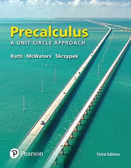 Precalculus A Unit Circle Approach 3rd 9780134433042 Front Cover