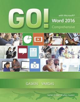 GO! with Microsoft Word 2016 Comprehensive  9780134443911 Front Cover