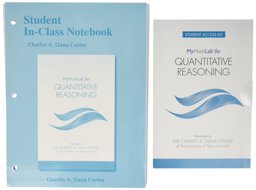 Student in-Class Notebook Plus Mylab Math for Quantitative Reasoning -- Access Card Package 1st 2016 9780134445632 Front Cover