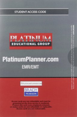 Platinum Planner EMR/EMT -- Student Access Card 13th 2015 9780134453750 Front Cover