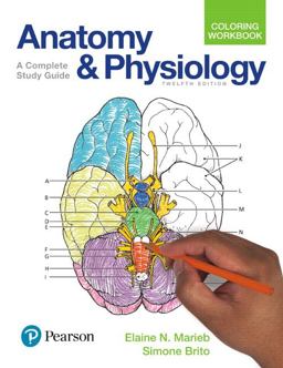 Anatomy and Physiology Coloring Workbook: A Complete Study Guide  9780134459363 Front Cover