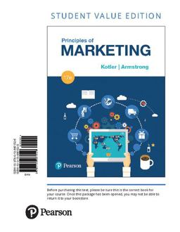 Principles of Marketing, Student Value Edition