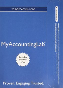 MyLab Accounting with Pearson EText -- Access Card -- for Horngren's Financial and Managerial Accounting, the Financial Chapters 6th 9780134461656 Front Cover