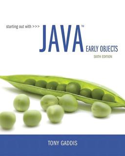 Starting Out With Java: Early Objects  9780134462011 Front Cover