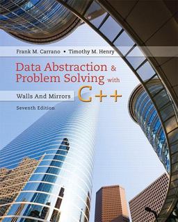 Data Abstraction & Problem Solving With C++: Walls and Mirrors  9780134463971 Front Cover