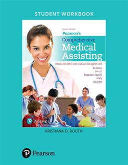 Student Workbook for Pearson's Comprehensive Medical Assisting Administrative and Clinical Competencies 4th 9780134472997 Front Cover