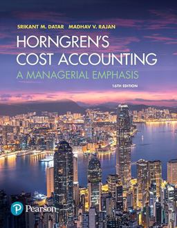 Horngren's Cost Accounting Horngren's Cost Accounting