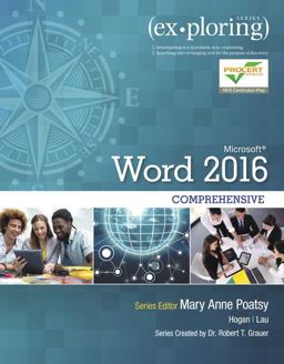 Exploring Microsoft Word 2016 Comprehensive  9780134479460 Front Cover