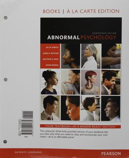 Abnormal Psychology, Book a la Carte Plus NEW MyPsychLab -- Access Card Package 17th 9780134481913 Front Cover