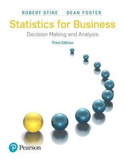 Statistics for Business: Decision Making and Analysis  9780134497167 Front Cover