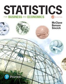 Statistics for Business and Economics 13th 9780134506593 Front Cover