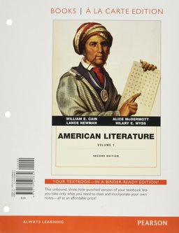 American Literature -- Volume 1, Books a la Carte Edition