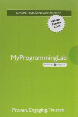 MyProgrammingLab with Pearson EText -- Access Card -- for Introduction to Programming Using Visual Basic